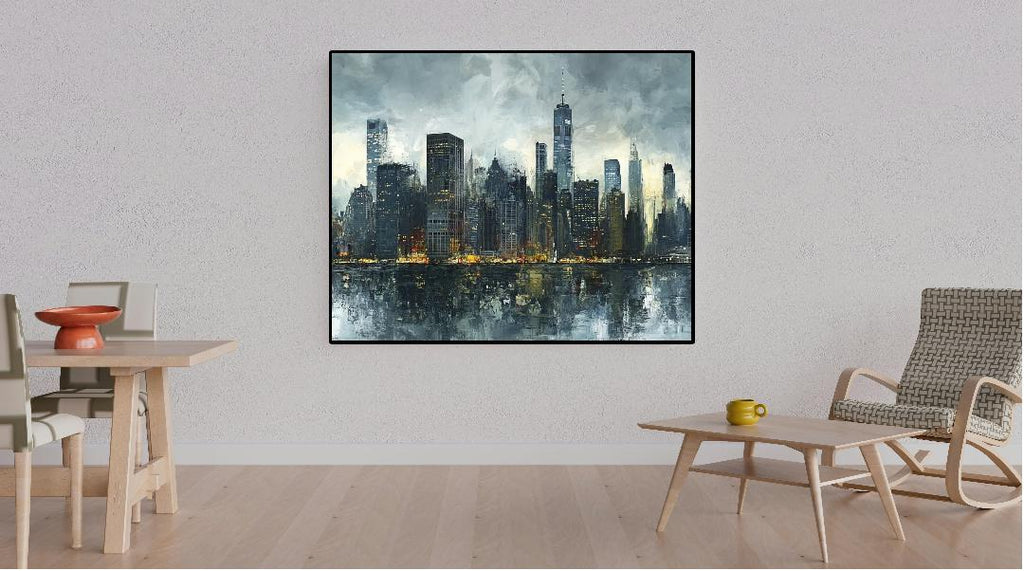 New York Skyline Digital Printable Wall Art.