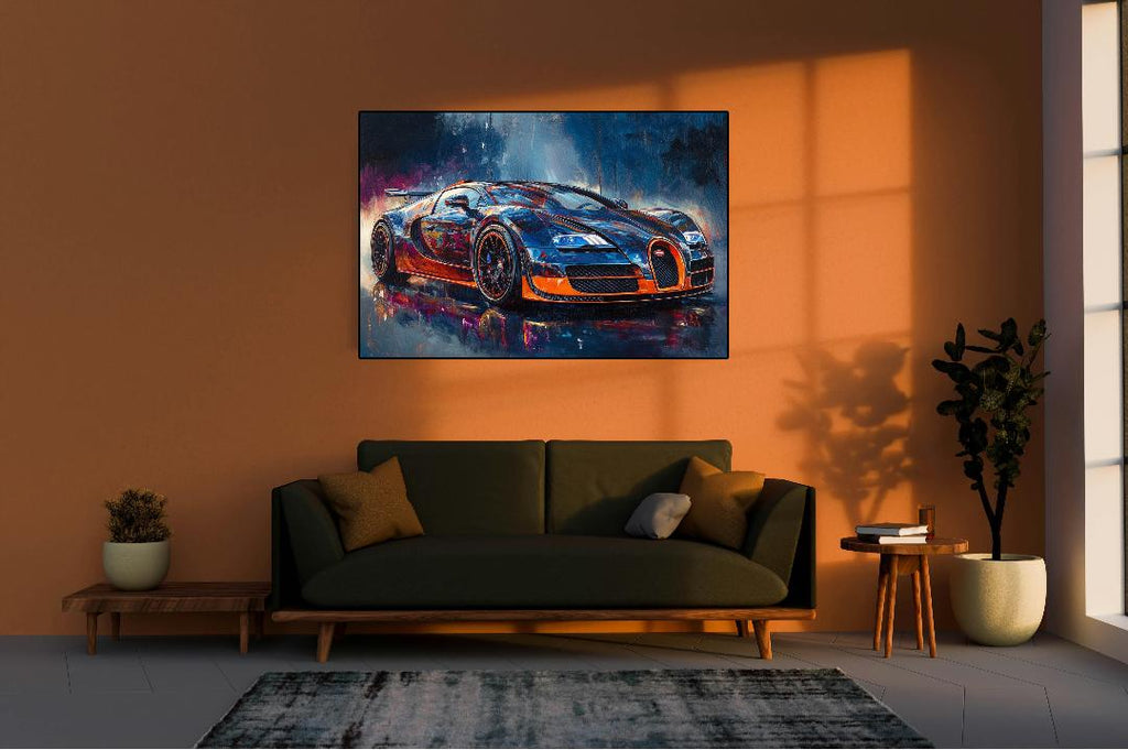 Bugatti Veyron Super Sport Digital Printable Wall Art.