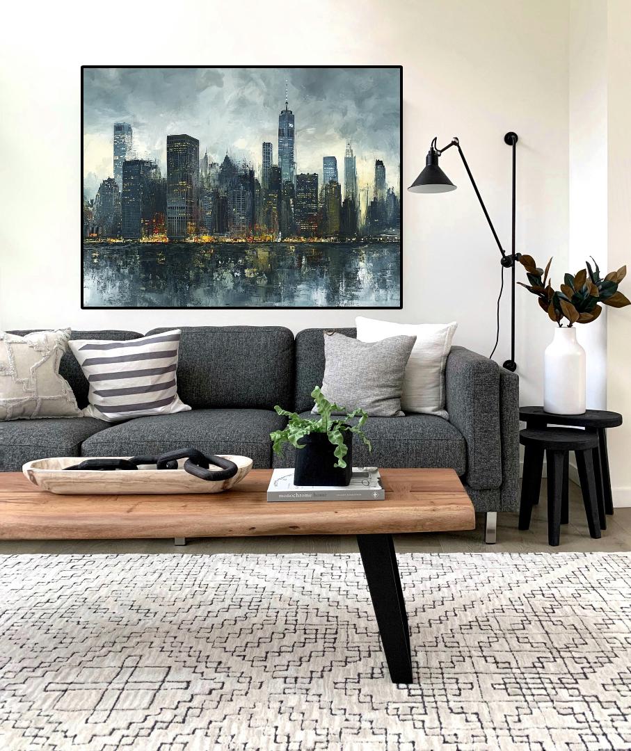 New York Skyline Digital Printable Wall Art.