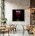 Red Wine In A Glass Digital Printable Wall Art.