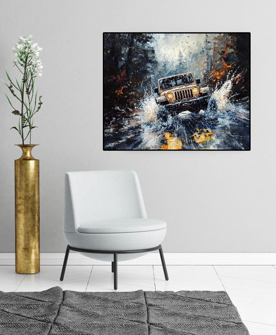 Jeep Off-roading Digital Printable Wall Art.