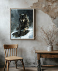Wolf Painting Digital Printable Wall Art.