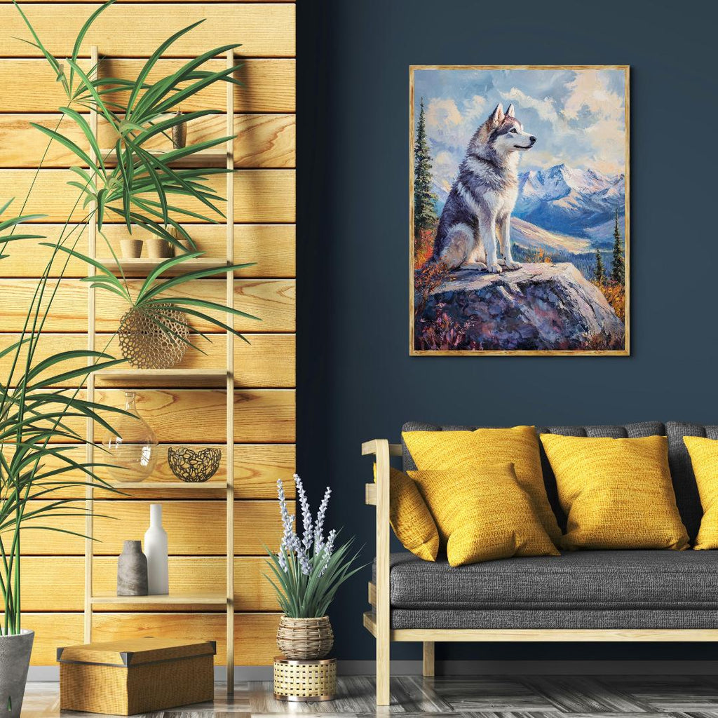 Siberian Husky Digital Printable Wall Art.