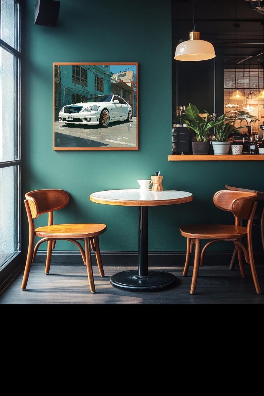 Mercedes W221 S-Class Digital Wall Art.