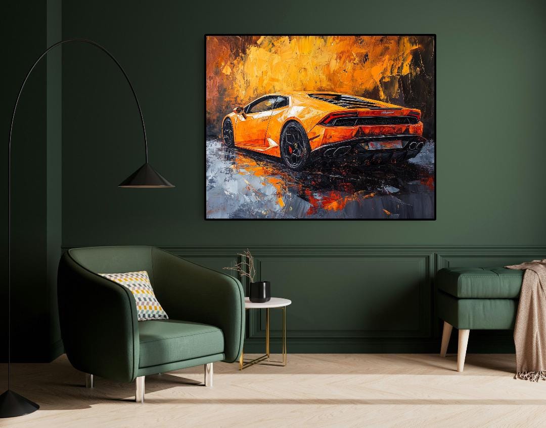 Lamborghini Huracan Digital Printable Wall Art.
