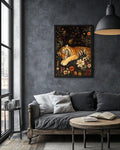 Sleeping Tiger Digital Printable Wall Art.