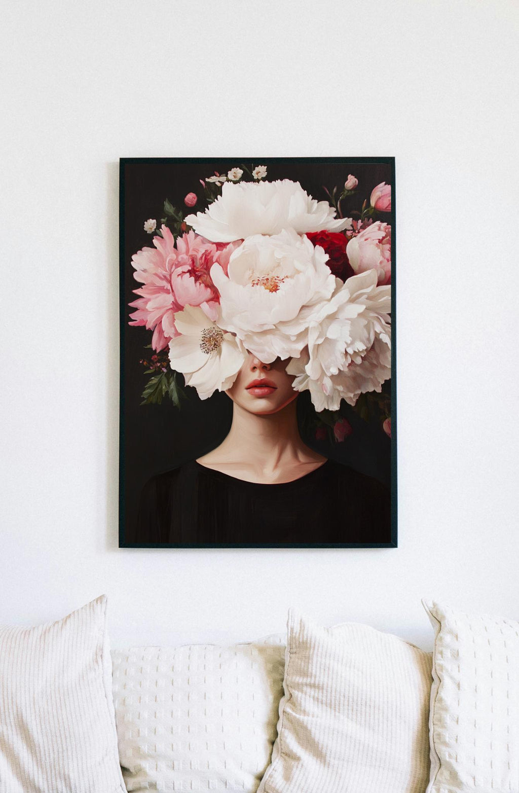 Floral Digital Oil Art Printable Painting.