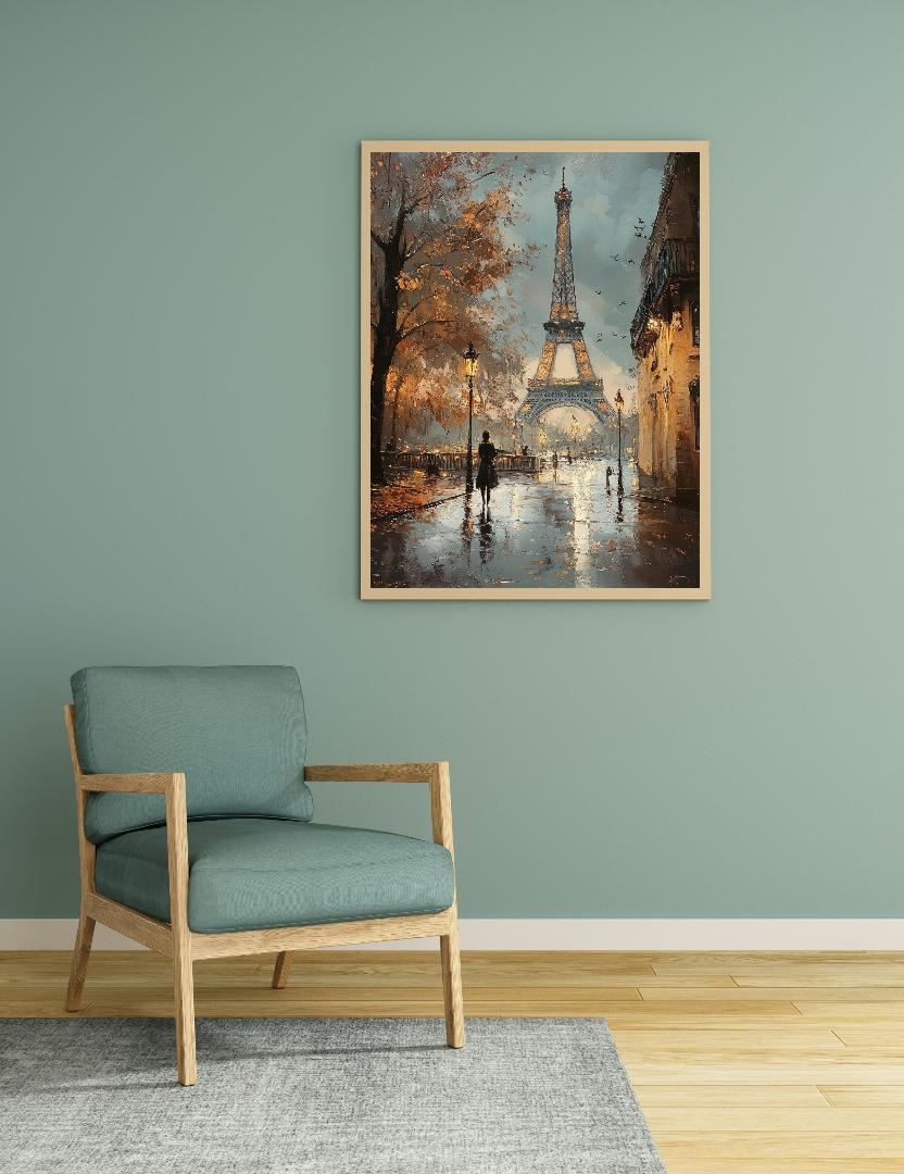 Eiffel Tower Digital Printable Wall Art.