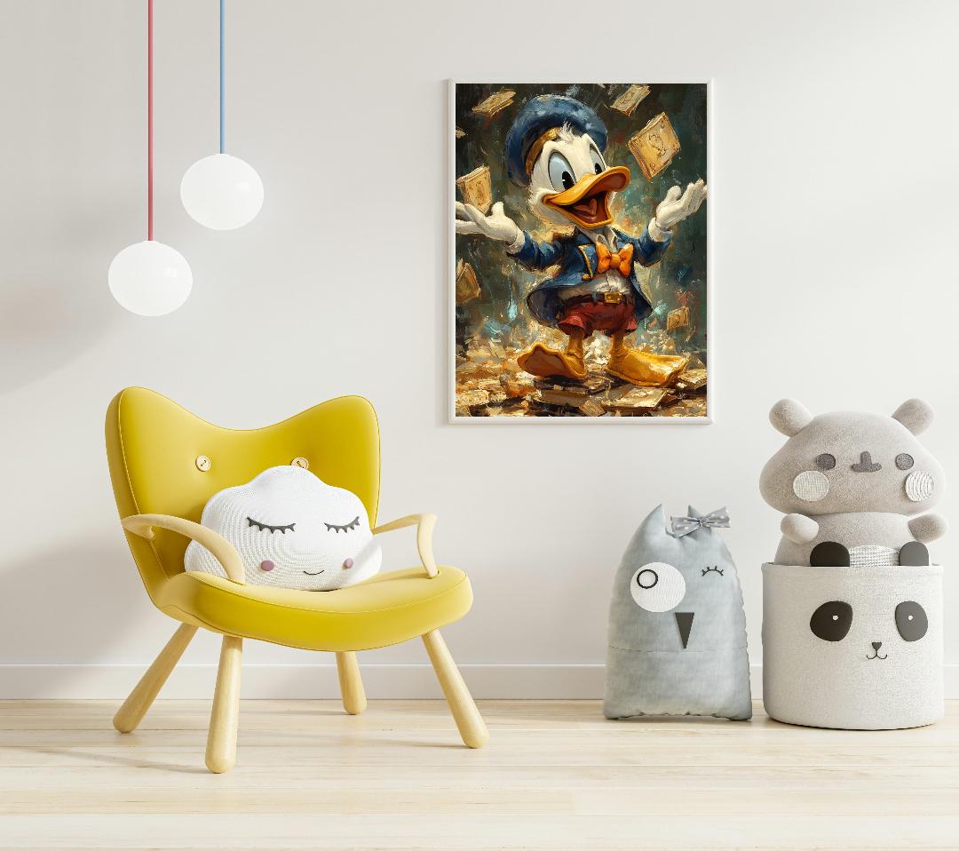 Donald Duck Digital Printable Wall Art.