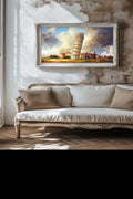 Leaning Tower Of Pisa Digital Wall Art.