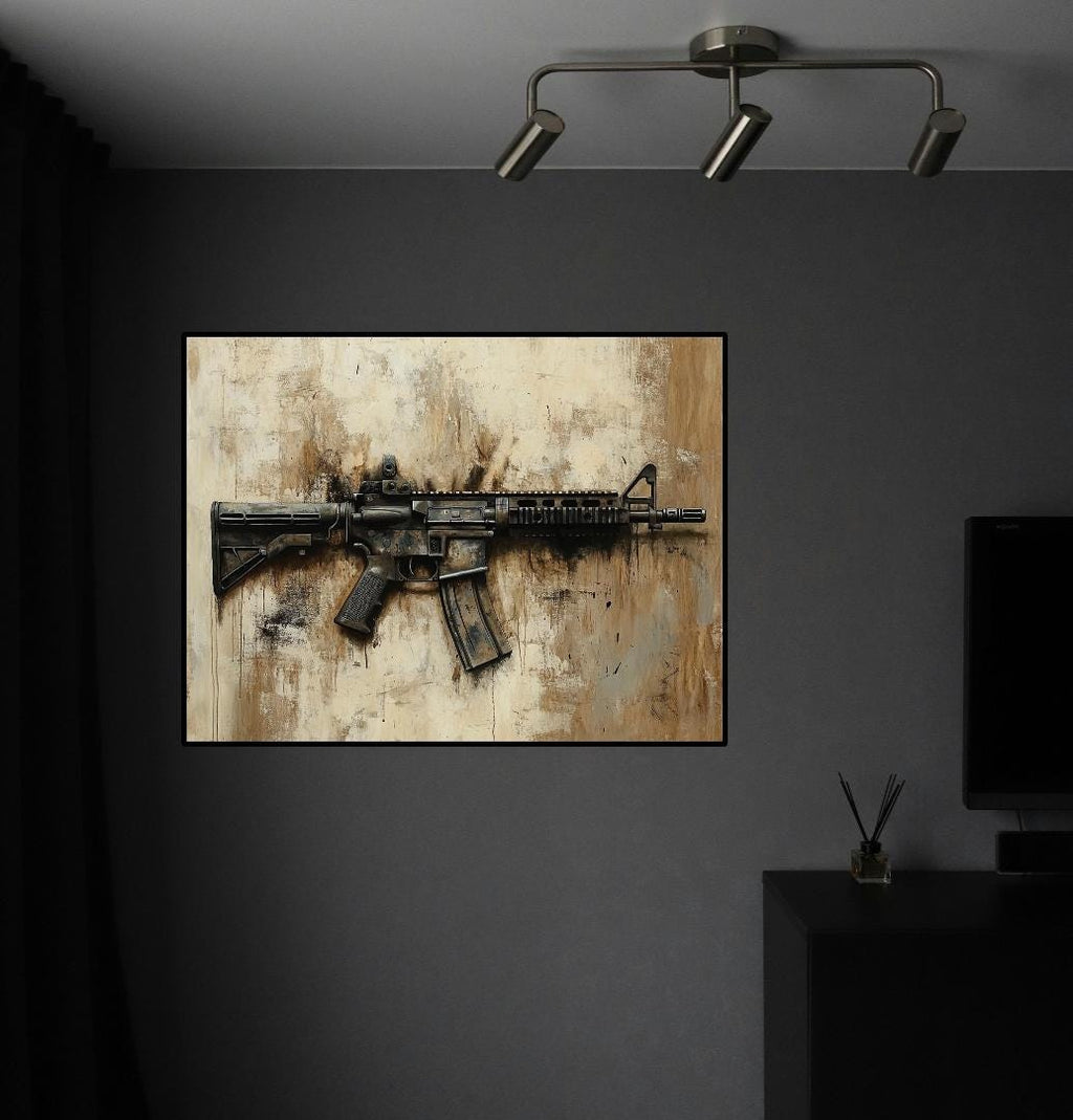 M4 Gun Digital printable Wall Art.