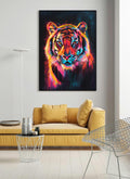 Neon Tiger Digital Printable Wall Art.