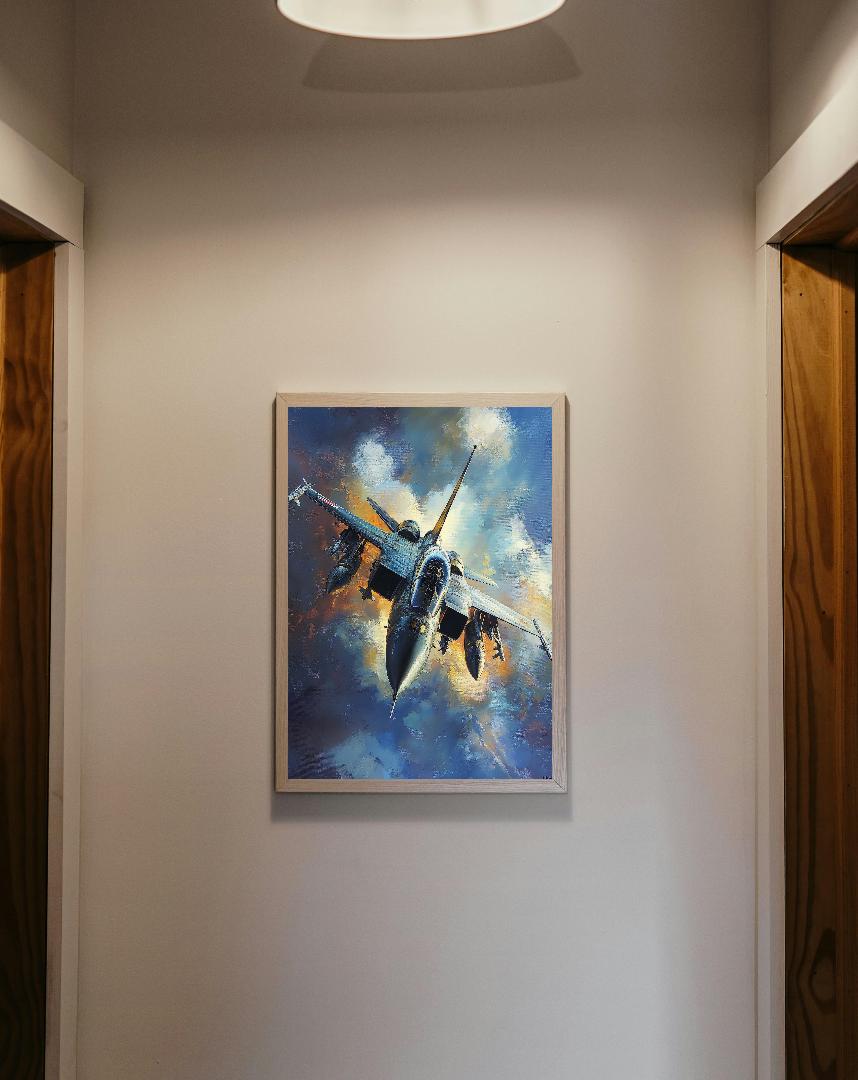 Fighter Jet Digital Printable Wall Art.
