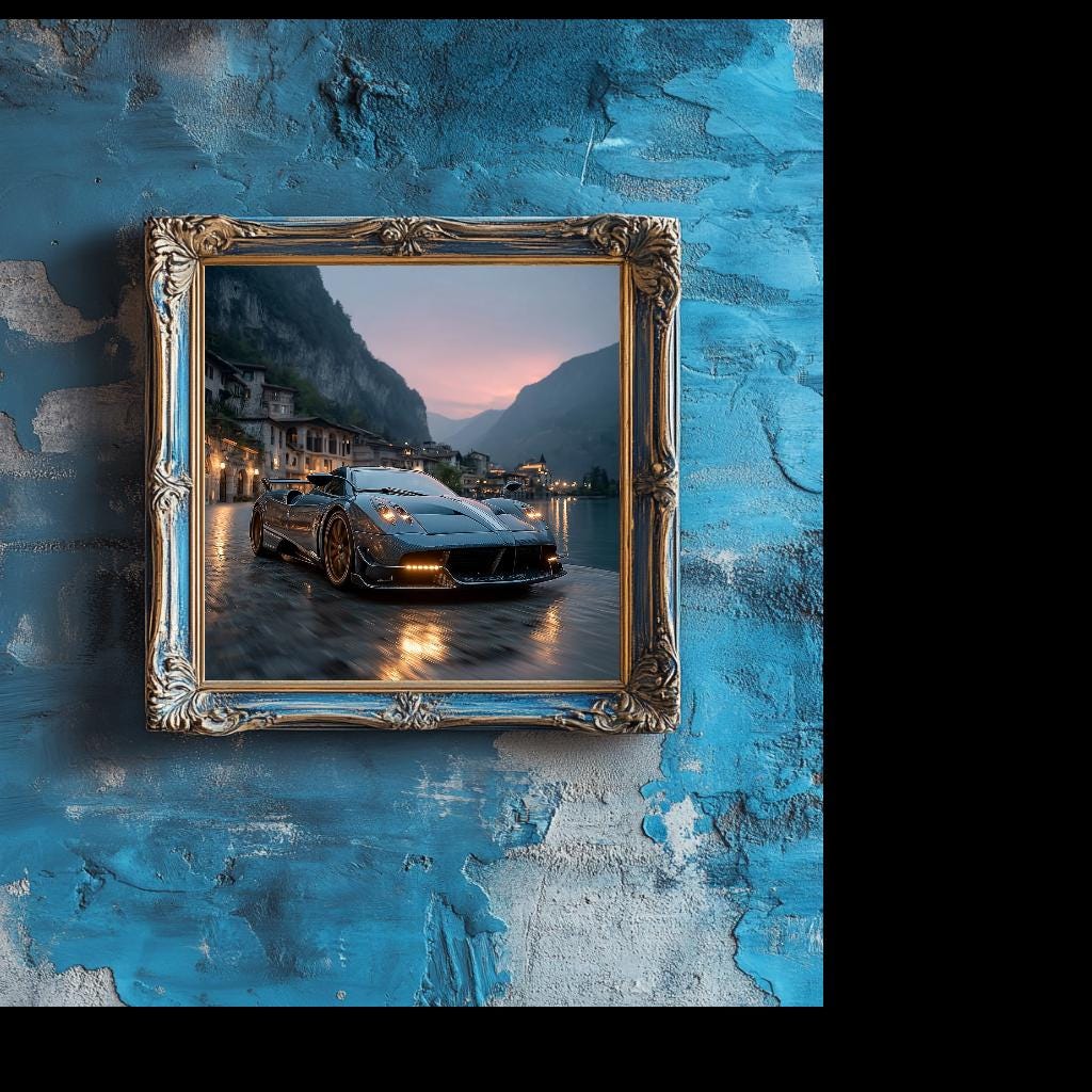 Pagani Huayra BC Digital Printable Wall Art.