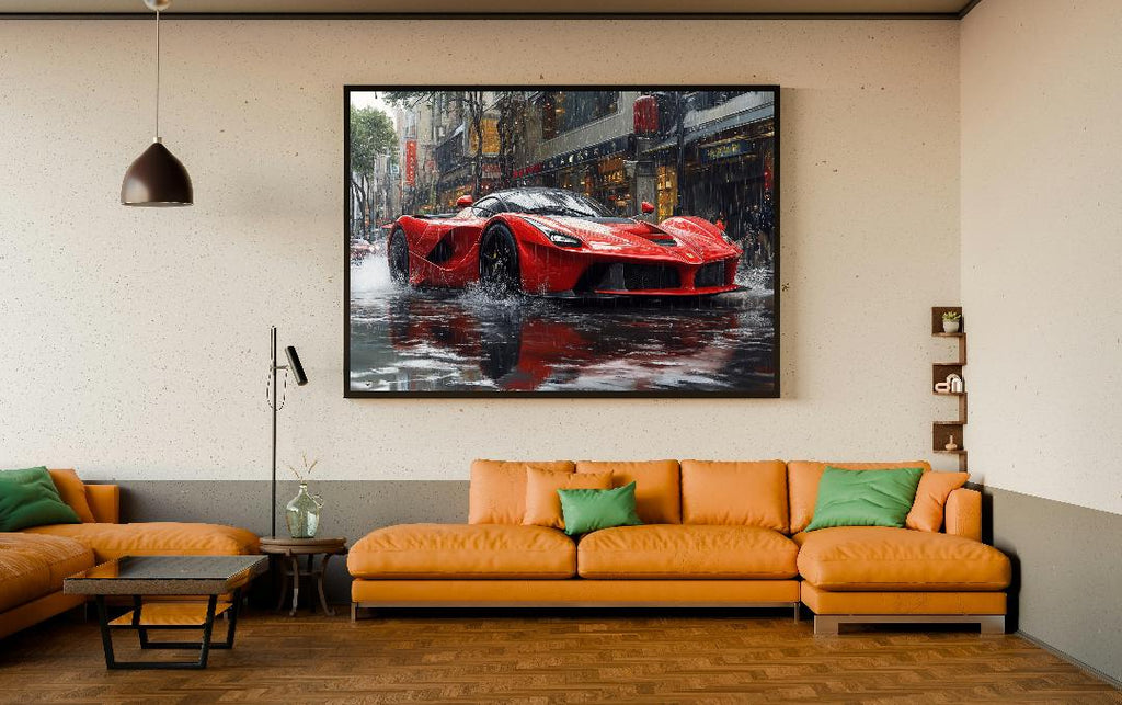 Ferrari Laferrari Hyper Car Digital Printable Wall Art.