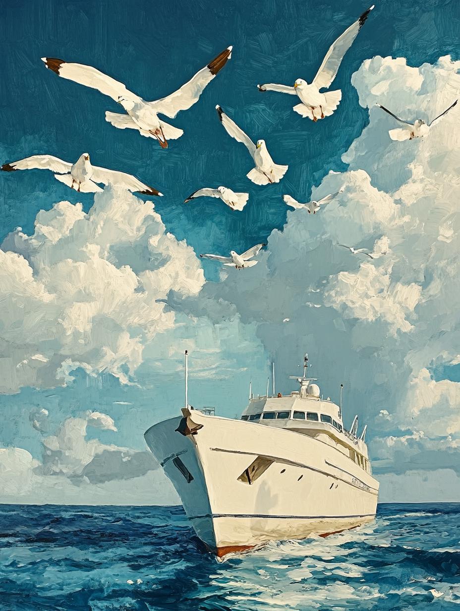 White Yacht Digital Printable Wall Art.