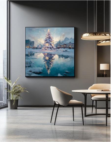 Christmas tree Digital Printable Wall Art.