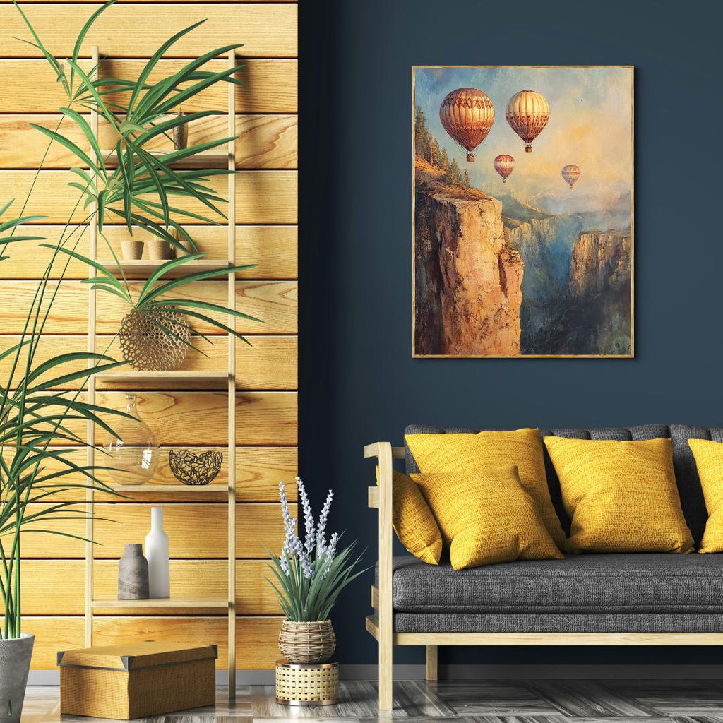 Hot Air Balloon Digital Printable Wall Art.