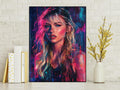 Neon Taylor Swift Digital Printable Wall Art.