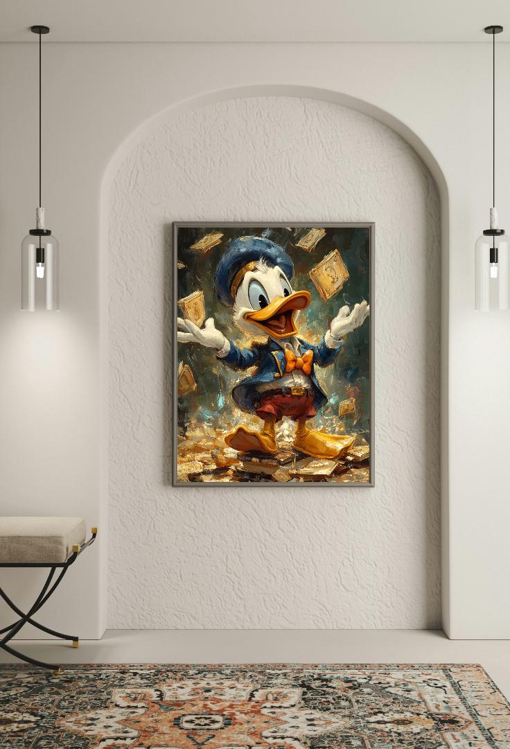 Donald Duck Digital Printable Wall Art.