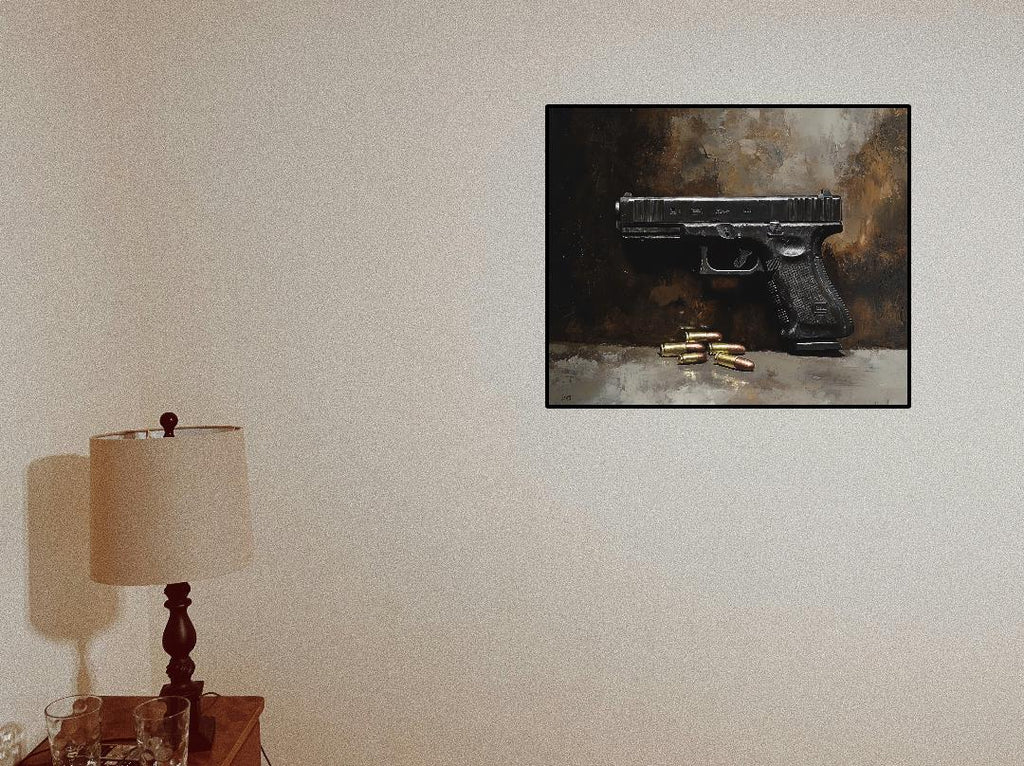 Glock 19 Gun Digital Printable Wall Art.