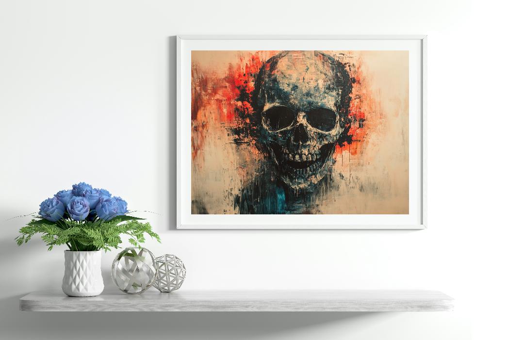 Skull Digital Printable Wall Art.