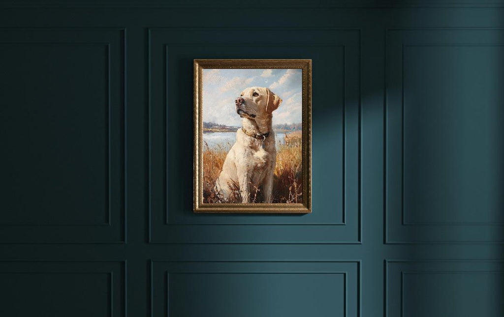 Labrador Dog Digital Printable Wall Art.