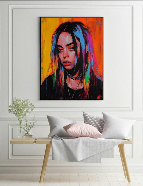 Billie Eillish Digital Printable Wall Art.