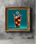 Cola Drink In A Glass Digital Printable Wall Art.