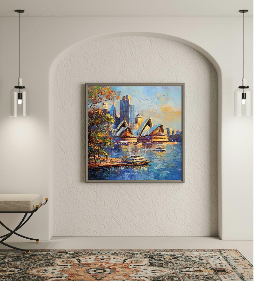 Sydney Harbour Digital Printable Wall Art.