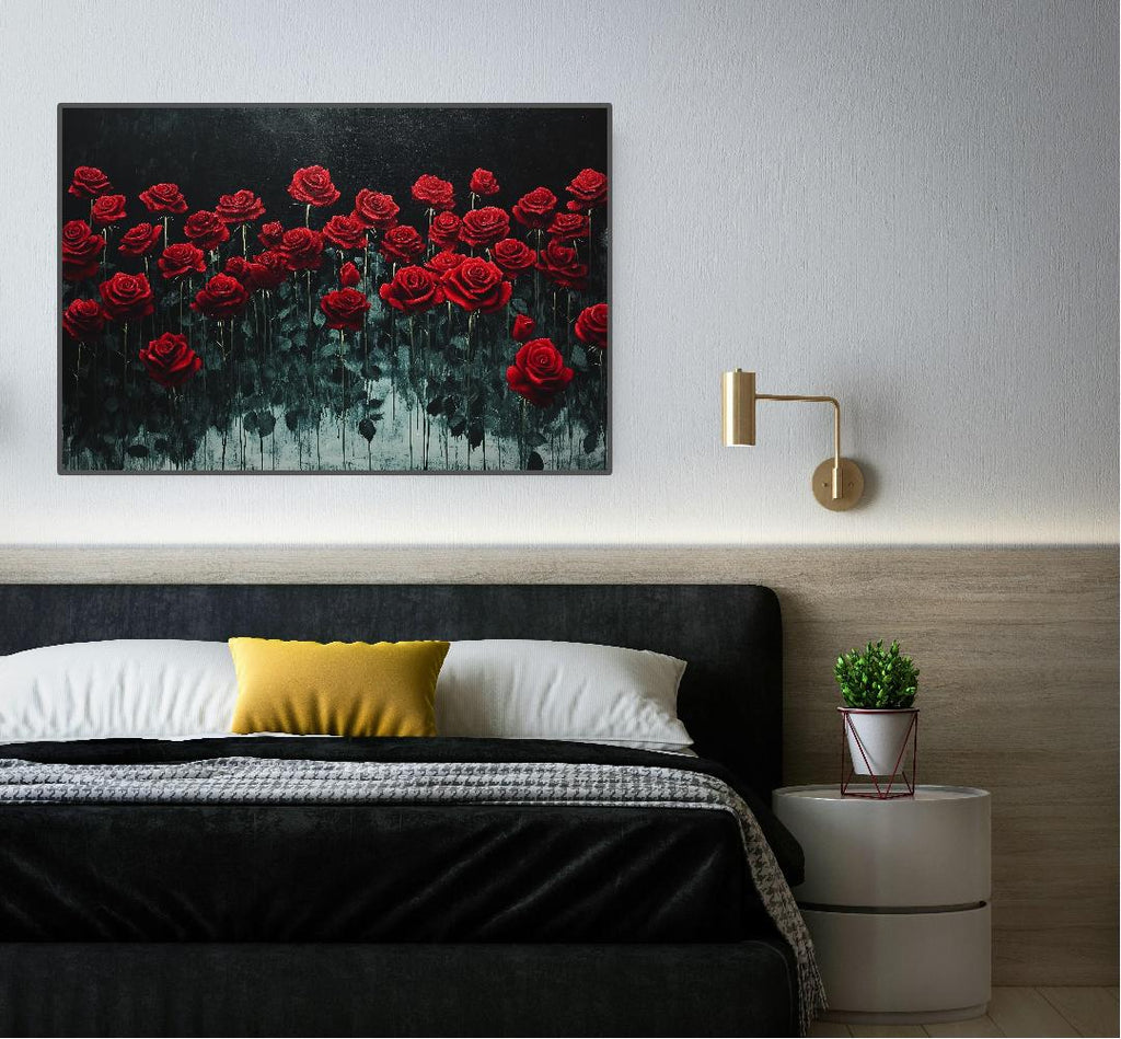 Red Rose Nature Digital Printable Wall Art.
