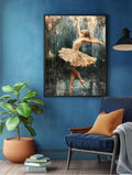 Dancing Ballerina Digital Printable Art.