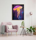 Colorful Jellyfish Digital Printable Wall Art.