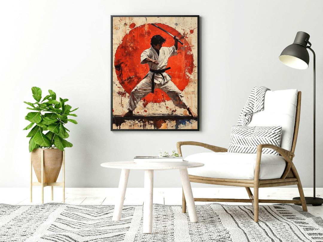 Karate Kid Digital Printable Wall Art.