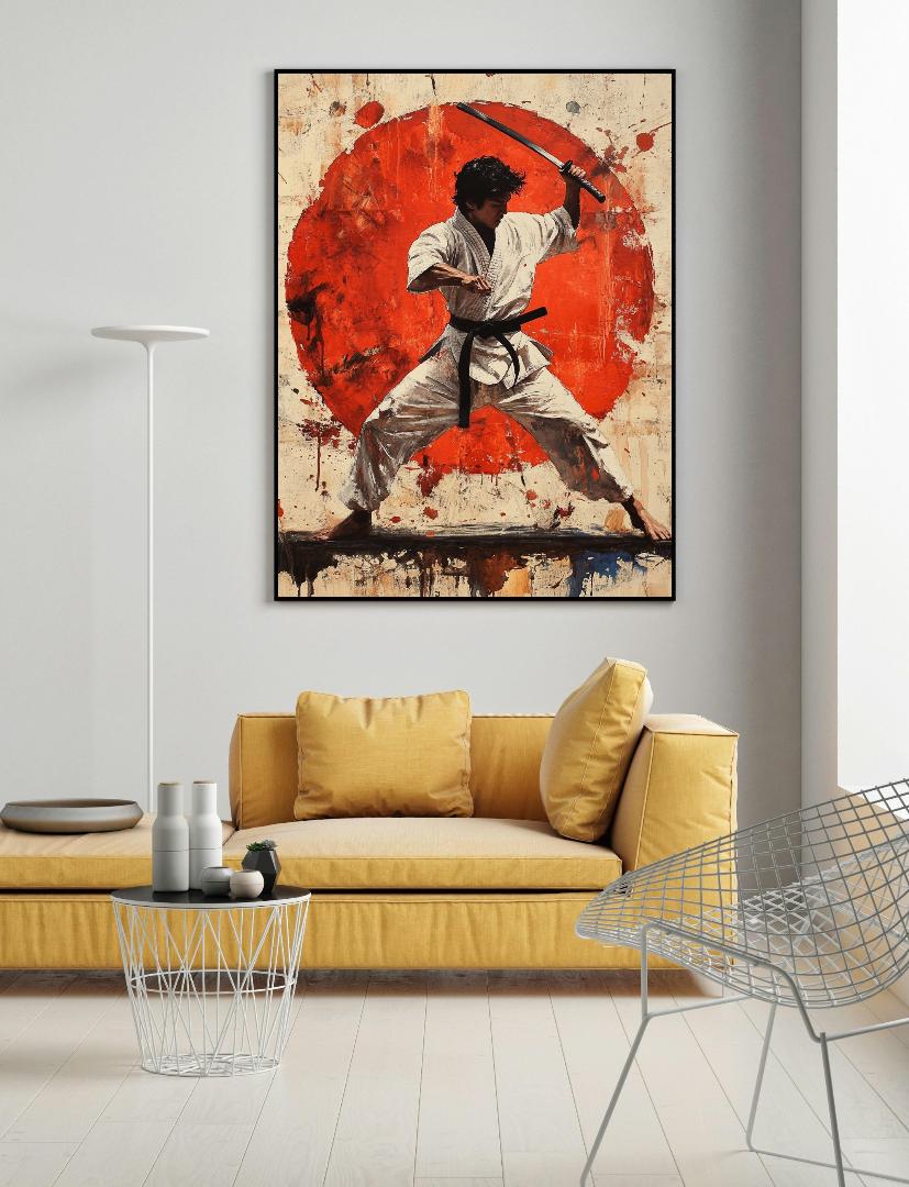 Karate Kid Digital Printable Wall Art.