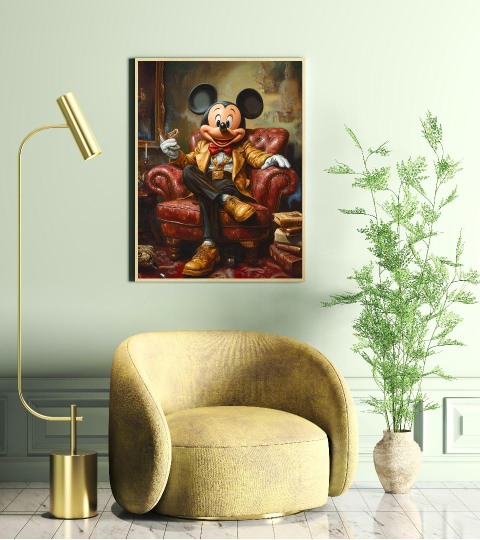Mickey Mouse Digital Printable Wall Art.