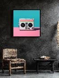 Retro Tape Recorder Digital Printable Wall Art