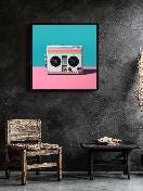 Retro Tape Recorder Digital Printable Wall Art