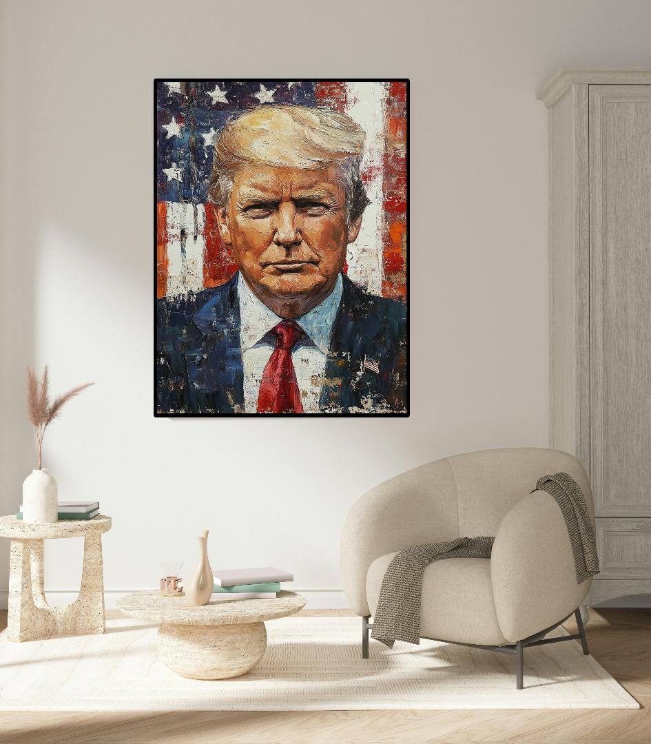 Donald Trump Digital Printable Wall Art.