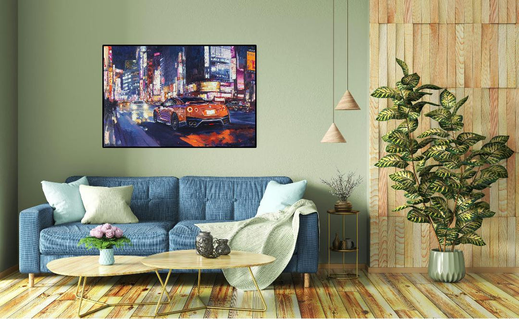 Nissan Gtr R35 Digital Printable Wall Art.