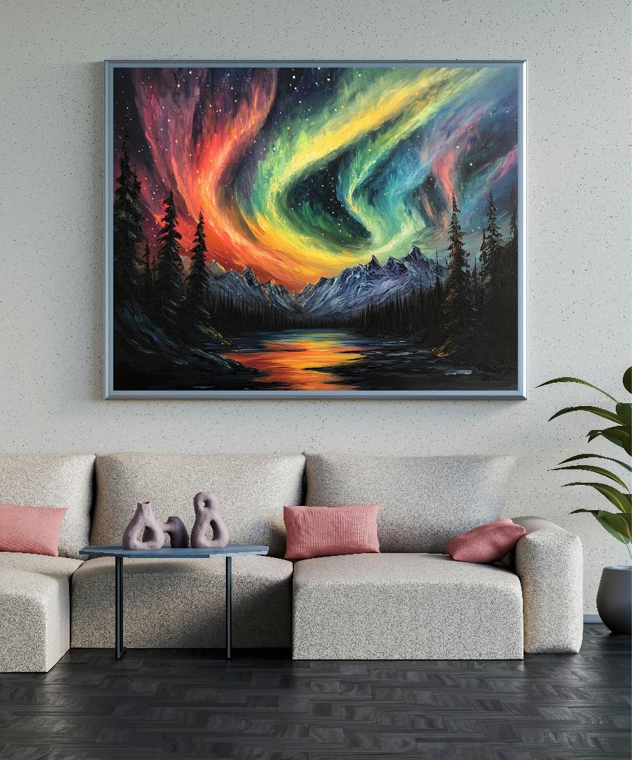 Northern Lights Digital Printable Wall Art.